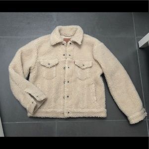 levi's fleece trucker jacket